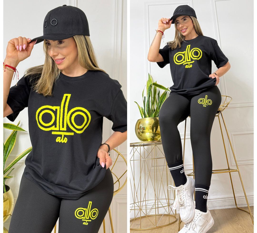 Set 'Lounge & Go' 4 Piezas (Blusón + Leggings + Medias + Gorra)